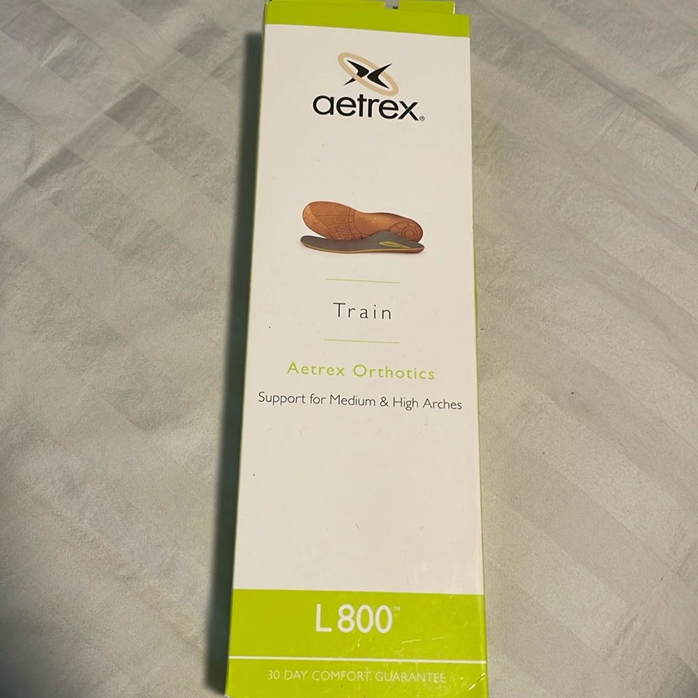Aetrex Insoles Orthotics med & high arch support women Size L800 (size 9.5-10)